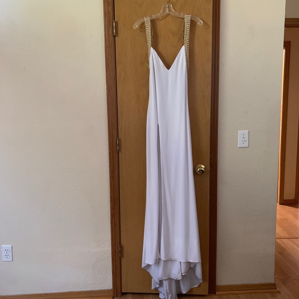 White ball gown, custom fitting